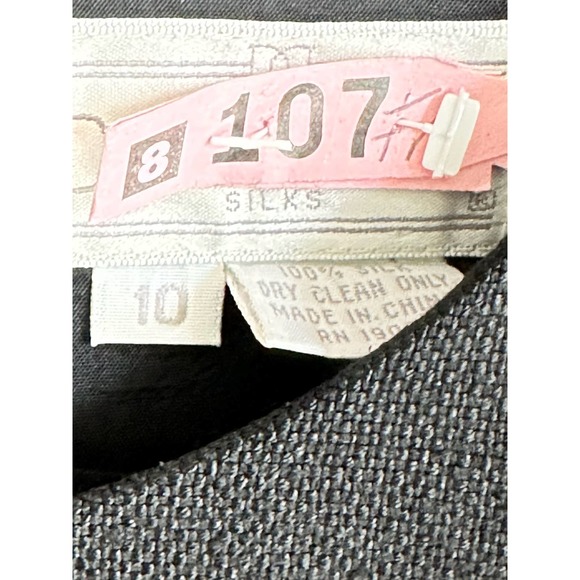 Doncaster Black 100% Silk Sheath Dress Sz. 10 - Picture 4 of 9